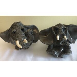 Lynda Corneille Swak Collectibles‎ Elephant Salt And Pepper Shakers/signed